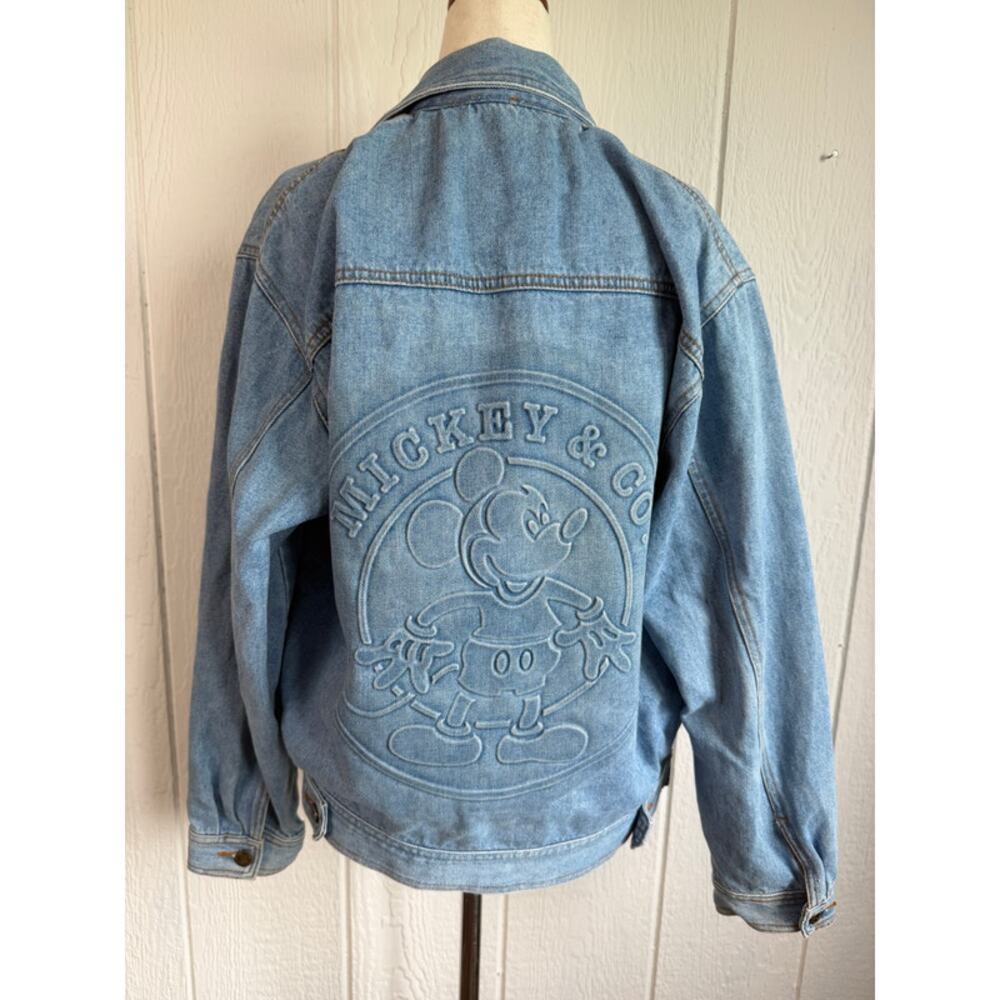 Vintage 90s Mickey Mouse Jean Jacket Disney Y2K Mickey & Co - Picture 7 of 8